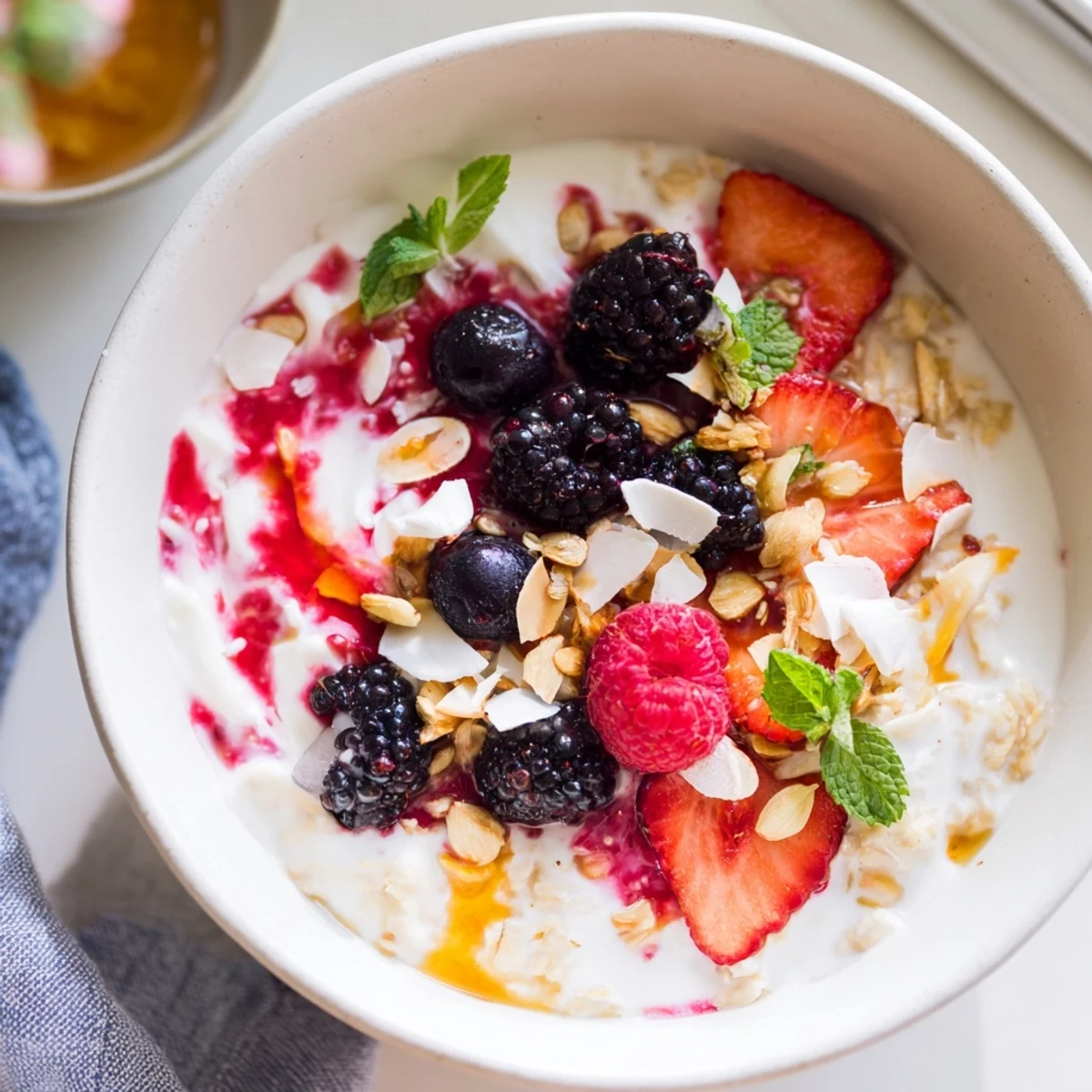 Overnight Oats Berries Honey