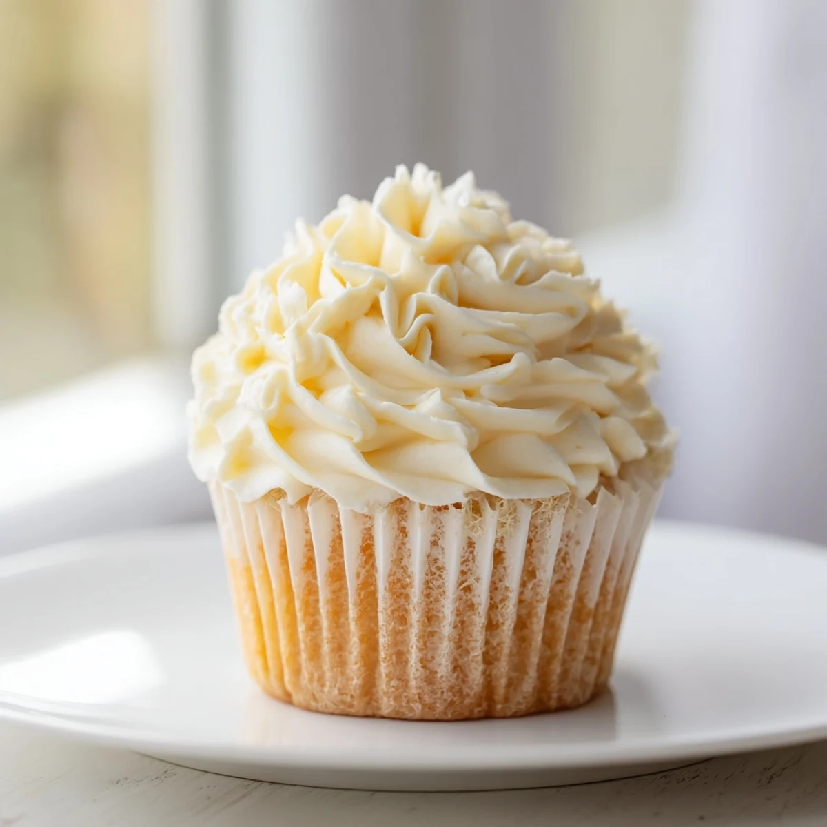 Fluffy vanilla cupcakes with buttercream frosting, a classic dessert perfect for any occasion.