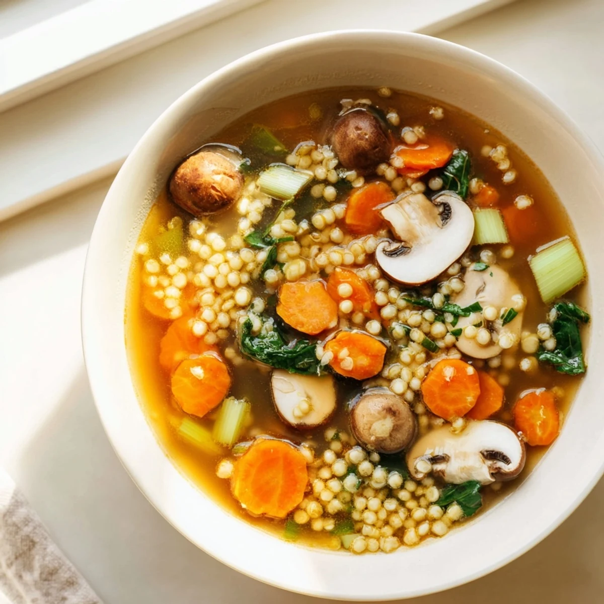 Wild Mushroom Barley Soup