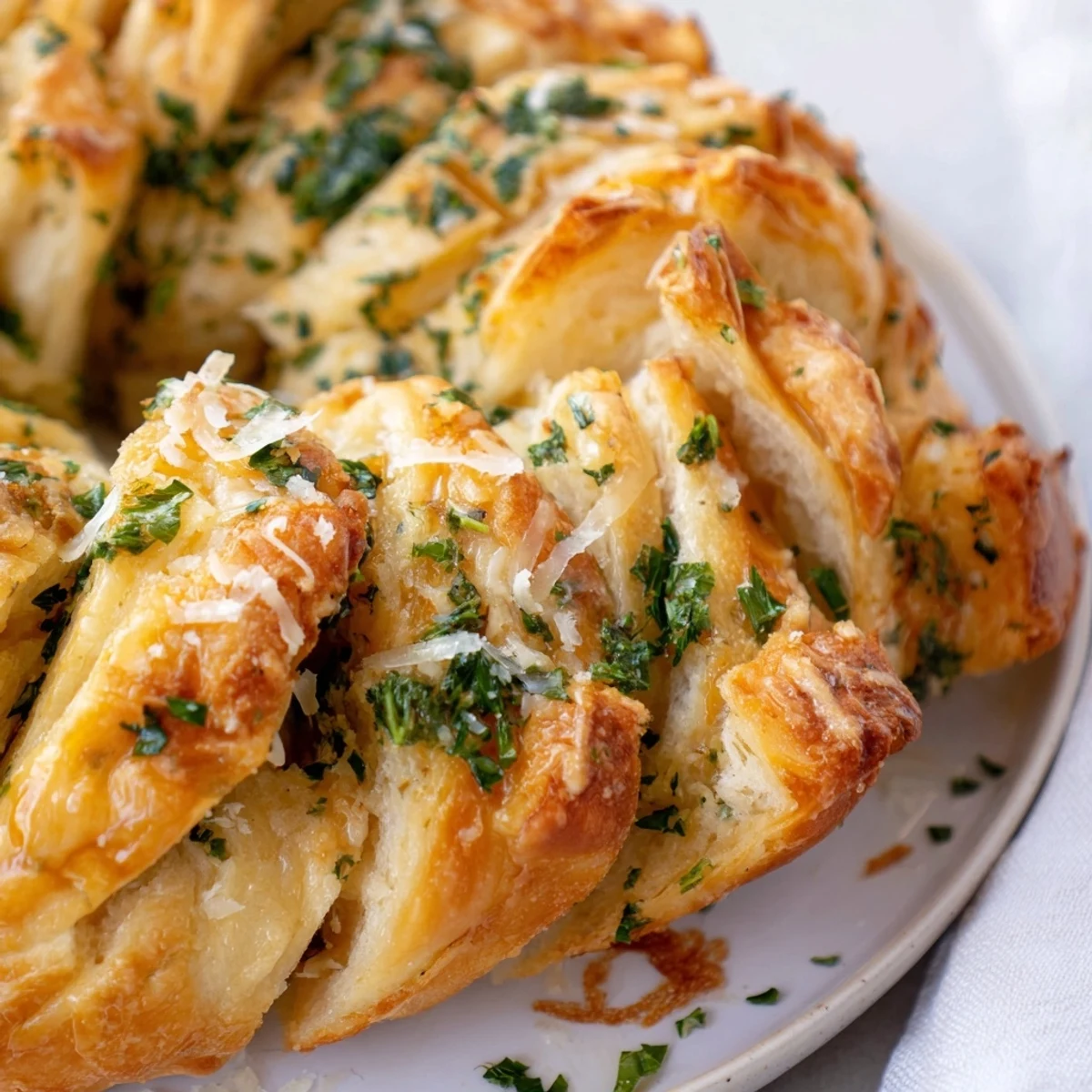 Freshly baked Star Shaped Garlic Bread, a gorgeous appetizer with melted cheese and garlic flavor.