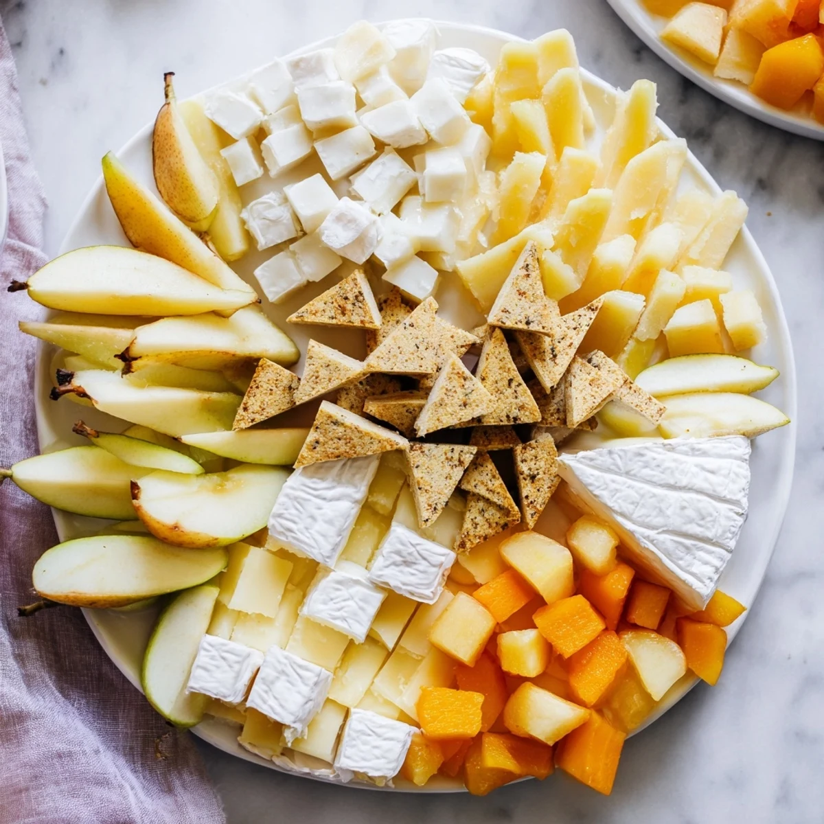 This Bridal Shower Bubbly Board features fresh fruit, creamy cheeses, and bubbly, offering an elegant spread ready to enjoy.
