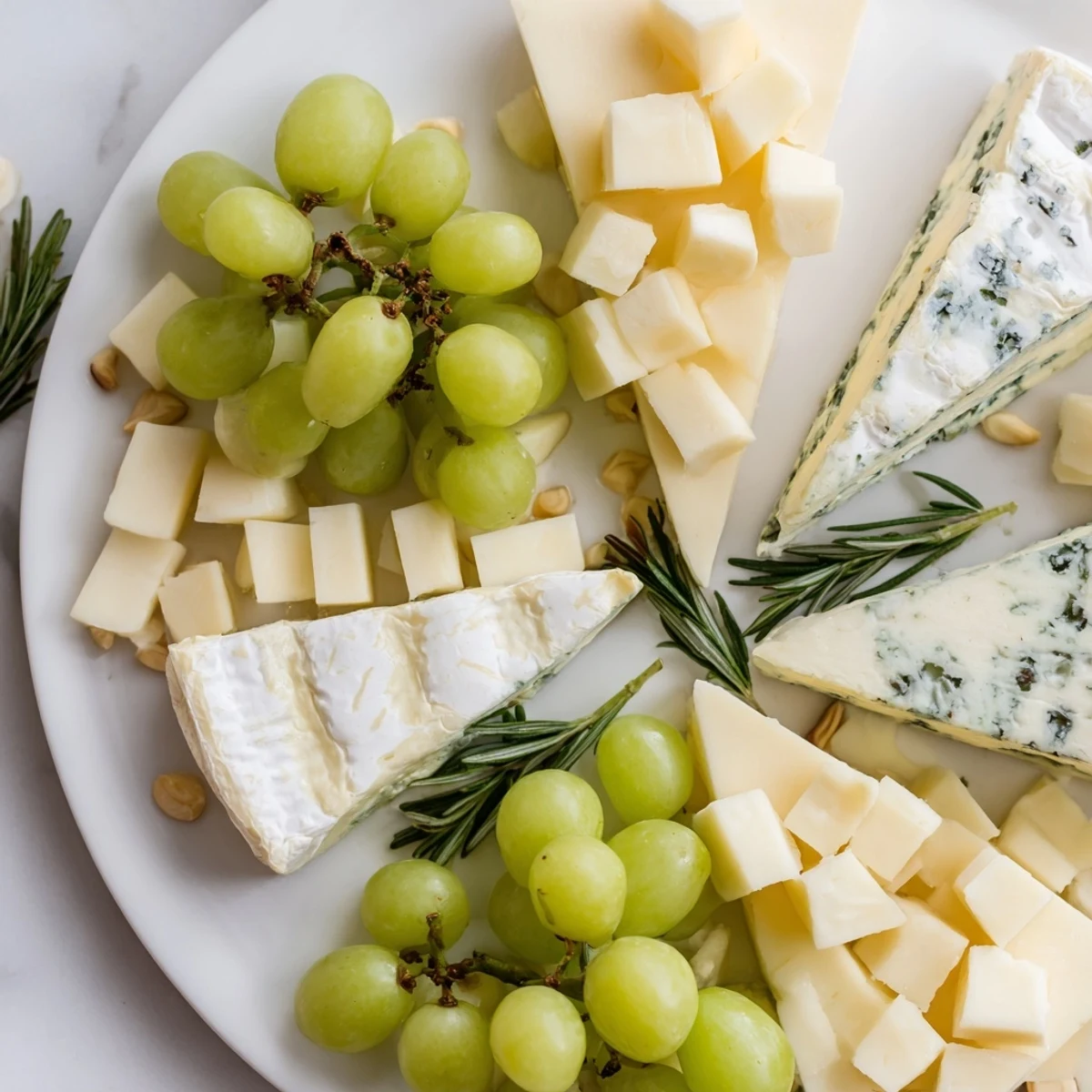 Book Club Pairing Platter showcasing creamy brie, grapes, and nuts, ready for wine night.