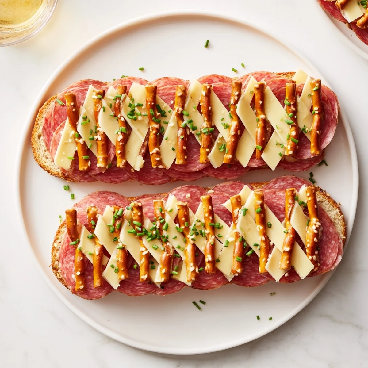 See the savory layers under the pretzel lattice in this delicious The Lattice Window recipe.