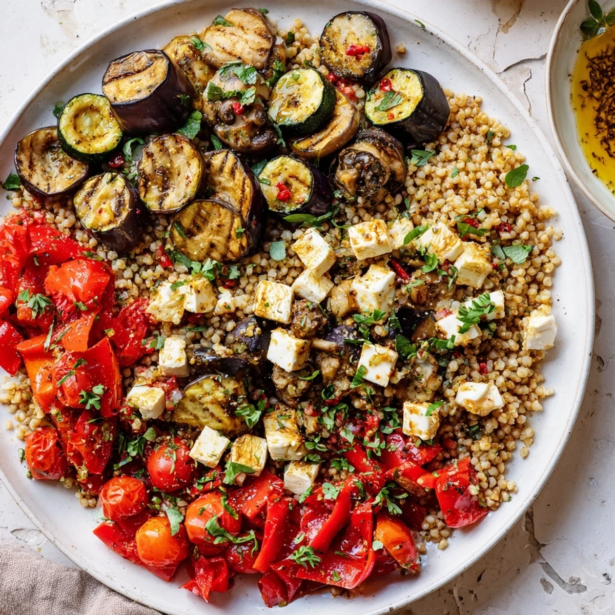 This visually appealing The Spice Route plate is a flavorful fusion of global cuisine, perfect for sharing.