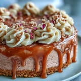 Stunning pink rosé velvet cake with delicate gold accents, perfect for celebrations.