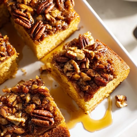 Warm, toasted hazelnuts top these perfect, buttery Light Sweet Hazel Treats, ideal with coffee.