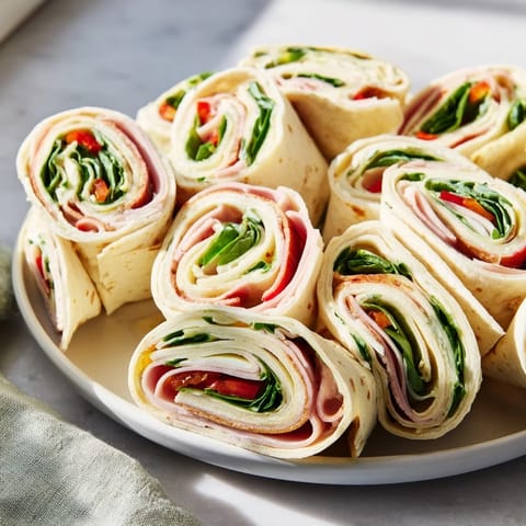 Mouthwatering Turkey and Provolone Pinwheels, perfect for a picnic with savory deli turkey visible.