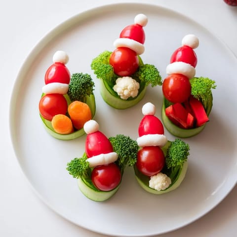Savory Crudités Veggie Hats