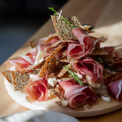 Paper Crane Appetizer Folded Meats
