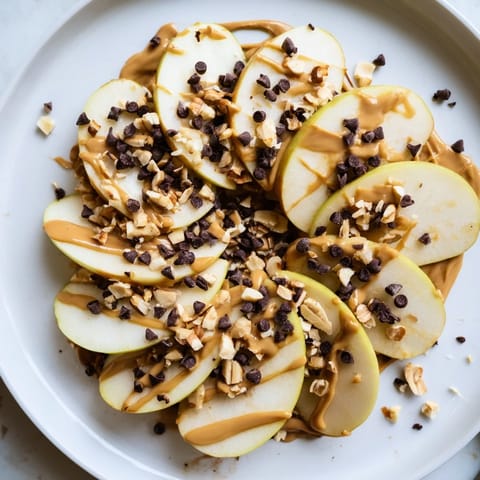 Peanut Butter Apple Nachos