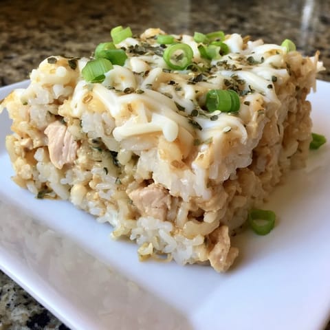 Chicken sushi bake casserole