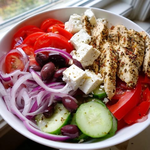 Greek Salad with Chicken