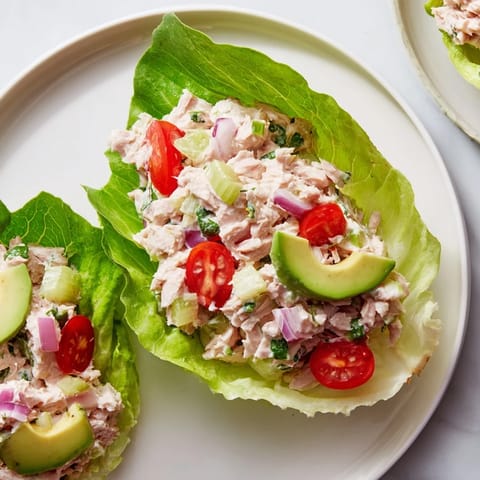 Tuna Salad Lettuce Wraps