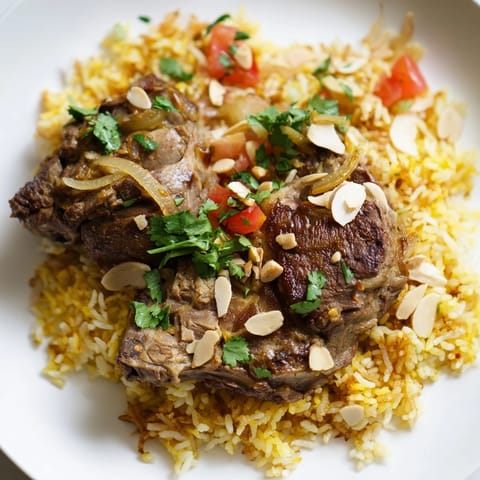 Qatari Majboos with Lamb