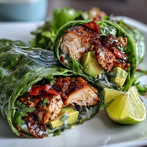 Healthy Easy 15-Minute Turkey Taco Lettuce Wraps filled with seasoned ground turkey, colorful veggies, and fresh cilantro in crisp lettuce cups.  