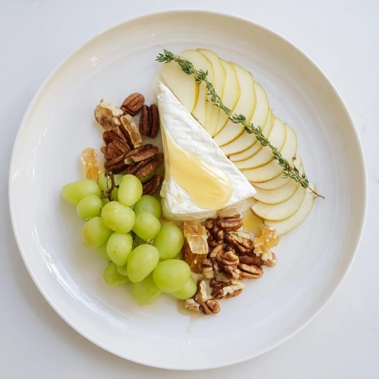 A visually stunning Winter Solstice Board offers a balance of savory cheeses, fruits, and nuts.