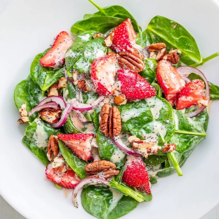 This amazing recipe for Strawberry Spinach Salad offers a light and delicious, satisfying meal.