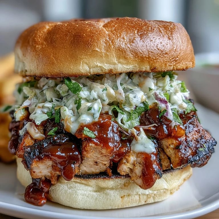 3. Mouthwatering BBQ chicken sliders with creamy coleslaw, served on golden toasted buns for a patriotic party.