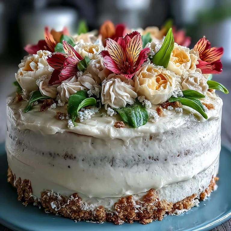 Moist vanilla sheet cake decorated with piped buttercream flowers in soft pink, yellow, and green, perfect for a First Communion dessert table.