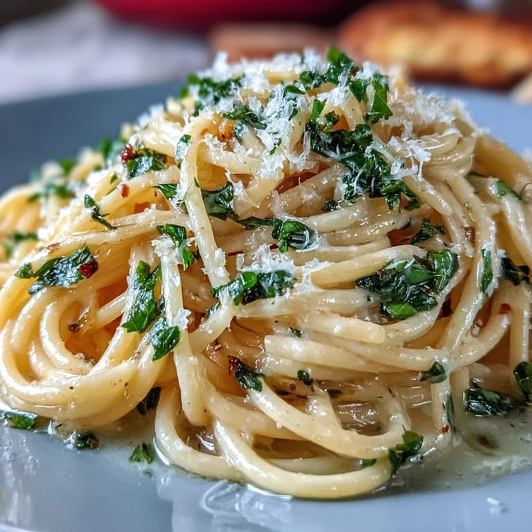Bright and zesty spring pasta limone served with grated parmesan and torn basil leaves for a fresh, seasonal meal.  