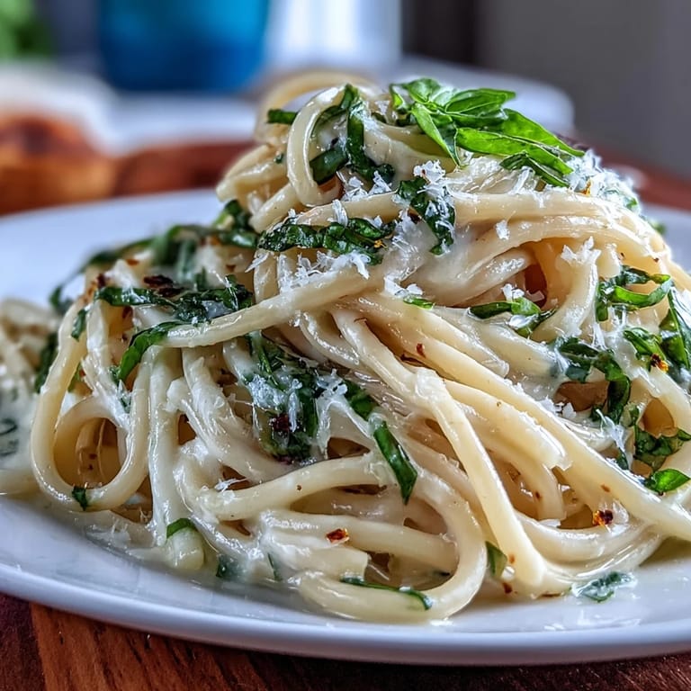 Creamy lemon-butter spring pasta limone garnished with lemon zest and parmesan, perfect for a quick vegetarian dinner.